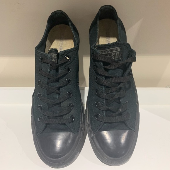 Converse Shoes - Converse Sold Black Low Tops